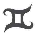 Gemini Zodiac Sign Temporary Tattoo 2x2