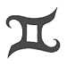 Gemini Zodiac Sign Temporary Tattoo 2x2