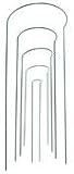 GARDMAN Half Hoof Plant Supports, 18 X6,