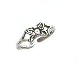 Toe Ring - Sterling Silver Antiqued Butterfly Toe Ring