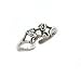 Toe Ring - Sterling Silver Antiqued Butterfly Toe Ring