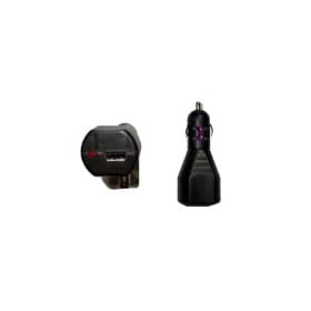Wired--up USB Car Charger Adapter - Black