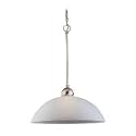 Sea Gull Lighting 65035-962 Metropolis One-Light Pendant, Brushed Nickel Finish with Satin Etched Glass
