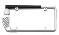 Golf Club License Plate Frame (Chrome Metal)