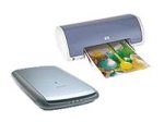 HP Deskjet 3325 - Printer - colour - ink-jet - Legal, A4 - 600 dpi x 600 dpi - up to 8 ppm (mono) / up to 6 ppm (colour) - capacity: 100 sheets - USB - with HP ScanJet 3530c Scanner