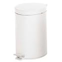 Polder 228531 5-2/7-Gallon Round Step Can, White