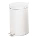Polder 228531 5-2/7-Gallon Round Step Can, White