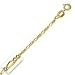 14k Yellow Gold 20 Inch X 1.3 mm Figaro Chain Necklace - O Ring Clasp
