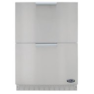 DCS RF24D 24 Built-in Double Drawer Refrigerator with 5.6 cu. ft. Capacity