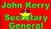 John Kerry for Secretary General bumper sticker