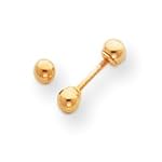 14k Polished Reversible 3mm Ball Earrings SE257