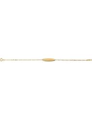 14K Yellow Gold Youth Oval I.D. Bracelet