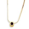 Sterling Silver Garnet Pendant with 18 Chain - 18 Inch