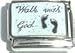 Clearly Charming Walk With God Italian Charm Bracelet Link