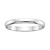 2mm Wedding Band in 10K White Gold