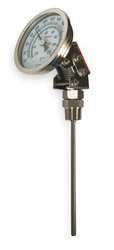 Industrial Grade 1NGF4 Thermometer, Dial Size 5 In, 0 to 250 F