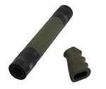 Hogue Stock AR-15/M-16 Kit - Overrubber Grip And Free Float Forend, OD Green