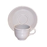 Fiesta Gray Cup and Saucer by Fiestaware