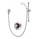 Symmons Temptrol II pressure balancing mixing valve with lever handle, clear flo shower head, wall/hand shower with flexible metal hose and levertrol diverter 25 300 B30 V 11AhpCGY5QL. SL160 Symmons Temptrol II pressure balancing mixing valve with lever handle, clear flo shower head, wall/hand shower with flexible metal hose and levertrol diverter 25 300 B30 V