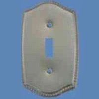 MINTCRAFT 3233-1SNS 1-G TOGGLE SWITCH PLATE BRUSHED NICKEL FINISH
