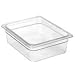 Cambro 16CW 20.6 qt Capacity, 20-7/8" Length x 12-3/4" Width x 6" Depth, Camwear Clear Polycarbonate Full Size Food Pan