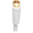 RCA 12' RG-6 Digital Coaxial Cable With Gold Plated F Connectors (White)
