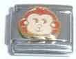 Clearly Charming Monkey Face Animal Italian Charm Bracelet Link