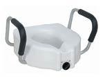 Universal Raised Toilet Seat, Fits Securely Over Any Toilet Bowl and Won't Scratch or Chip Porcelain