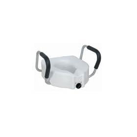 Universal Raised Toilet Seat, Fits Securely Over Any Toilet Bowl and Won't Scratch or Chip Porcelain