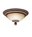 Kichler Lighting 8413TZG Larissa - Two Light Flush Mount, Tannery Bronze With Gold Accent Finish with Citrine Glass