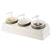 Carlisle CM106902 White 26-1/2-Inch 3 Crock Coldrock Organizer
