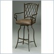 Atrium Rust 30" Bar Stool w/ Arms in Florentine Coffee Vinyl