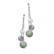 .925 Silver & Black Mother of Pearl Earrings