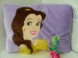 Disney Princess Belle Pillow w/ Plushy Rose