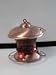 RED GLASS HUMMINGBIRD FEEDER