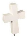 Cross Antenna Ball Topper