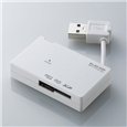 ELECOM メモリリーダライタ SDカード全シリース対応(ホワイト) MR-C13WH