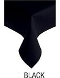 Black Micro Fibre Table Cloth70X108 178cmX274cm