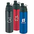 Min Qty 50 Stainless Steel Sports Bottles, Vacuum Bottle with Drink Spout, Ready-to-Go, 16 oz. Stainless Steel Vacuum Bottle