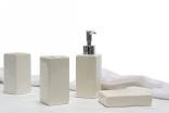 Badezimmer Set 4-tlg. offwhite