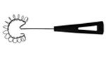 Whisk  S/S 26cm long Polyamid Handle Guaranteed quality