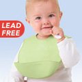 Childrens Toyshop   : Kiddopotamus Bibbity Rinse & Roll Baby Bib (Green)