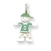 Sterling Silver Enamel Boy Charm QC4632