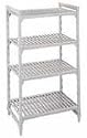 Cambro Shelving Starter Units, 60 x 18 x 72, 1/PK, Speckled Gray, CSU48607-480