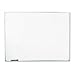 White Melamine Dry Erase Boards with Aluminum Frame, 48 x 36 (UNV43624) Category: Presentation Boards