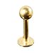 Gold Plated Labret (Ball) Sold as a Pair
