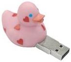 ソリッドアライアンス i-Duck あひるちゃんUSBメモリ I-DUCK-128-I イチゴ