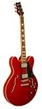 Kona Flamed Semi Hollow Body Electric with Custom Fit Case