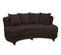 Avenue Six Roundabout Oval Lounger, Chocolate