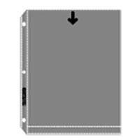 Archivalware Polypropylene Photo Album Pages, 4 mil, Holds 2 Prints 8 X 10, Pack of 100.